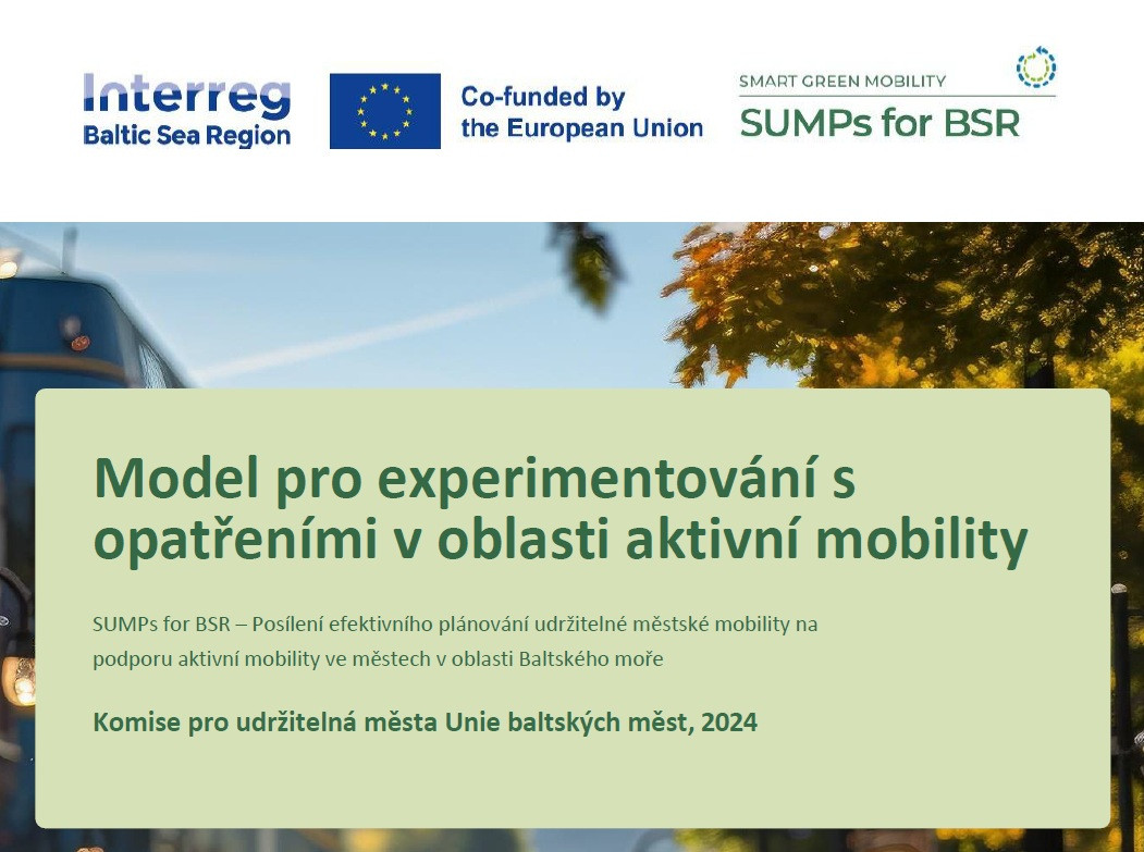 SUMPs for BSR – Model pro experimentování s opatřeními v oblasti aktivní mobility