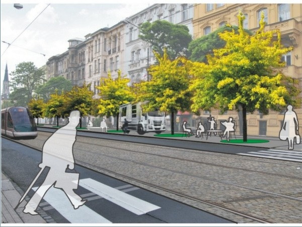 Design ulice - dvě varianty řešení