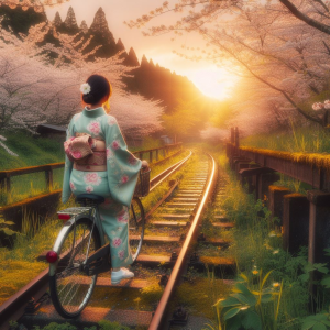 V Japonsku po bývalých železničních tratích na kole