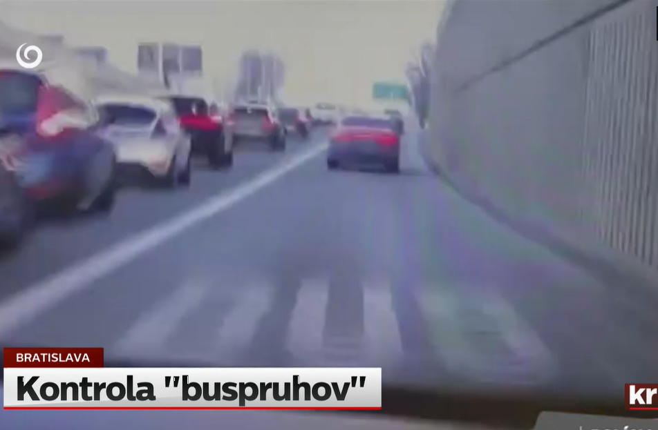 Jízda v buspruzích v Bratislavě