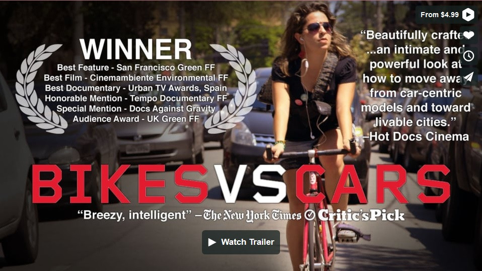 Inspirace pro politiky - film Bikes vs. Cars.