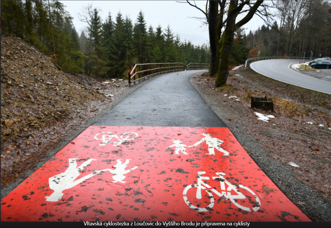 Nové cyklistické spojení mezi Lipenskem a Vyšehradskem