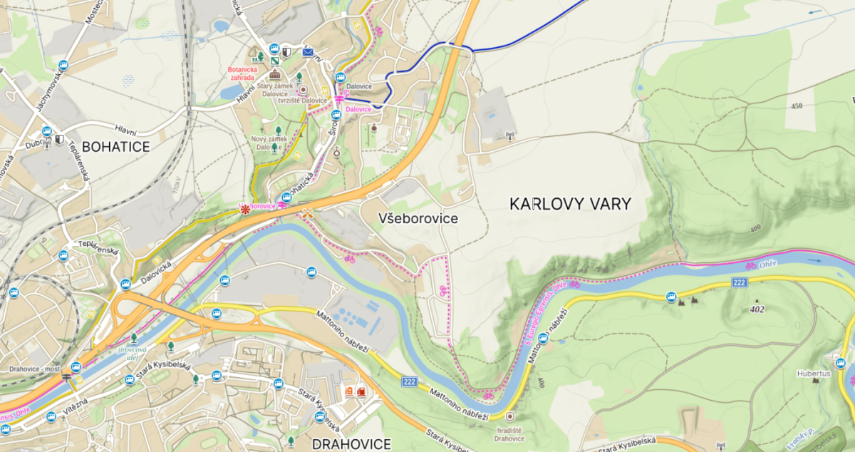 Nový cyklististický úsek podél Ohře - Dalovice - Všeborovice