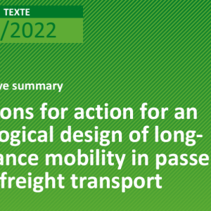 Možnosti opatření pro ekologický design dálkové mobility v osobní a nákladní dopravě