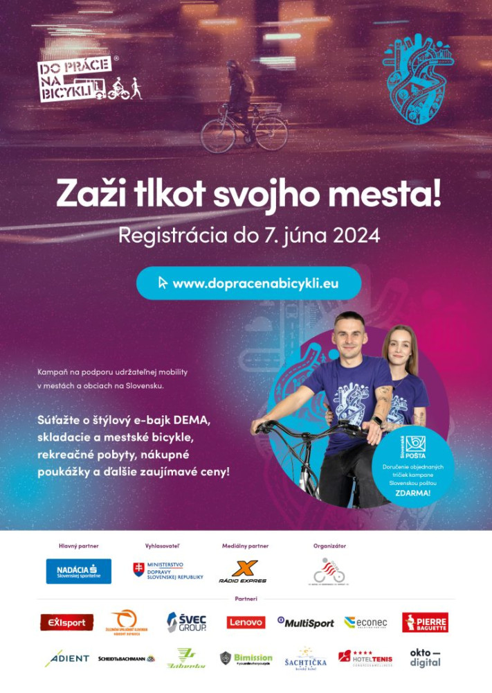 Slovensko v červnu bude jezdit na kole
